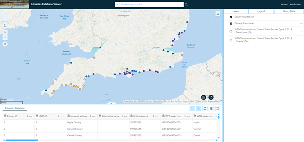 Estuaries Database Viewer