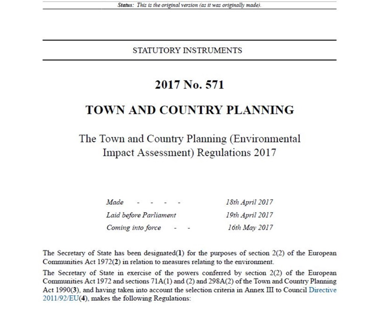 The 2017 EIA regulations a marine consultants view